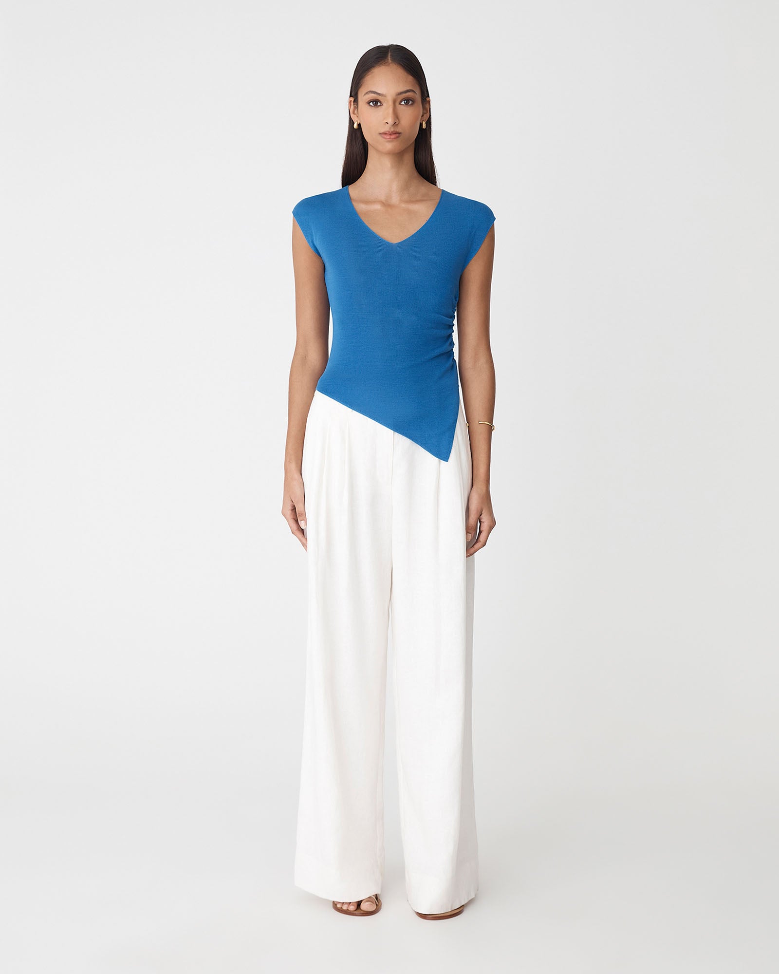 Galina Ruched Lyocell Knit