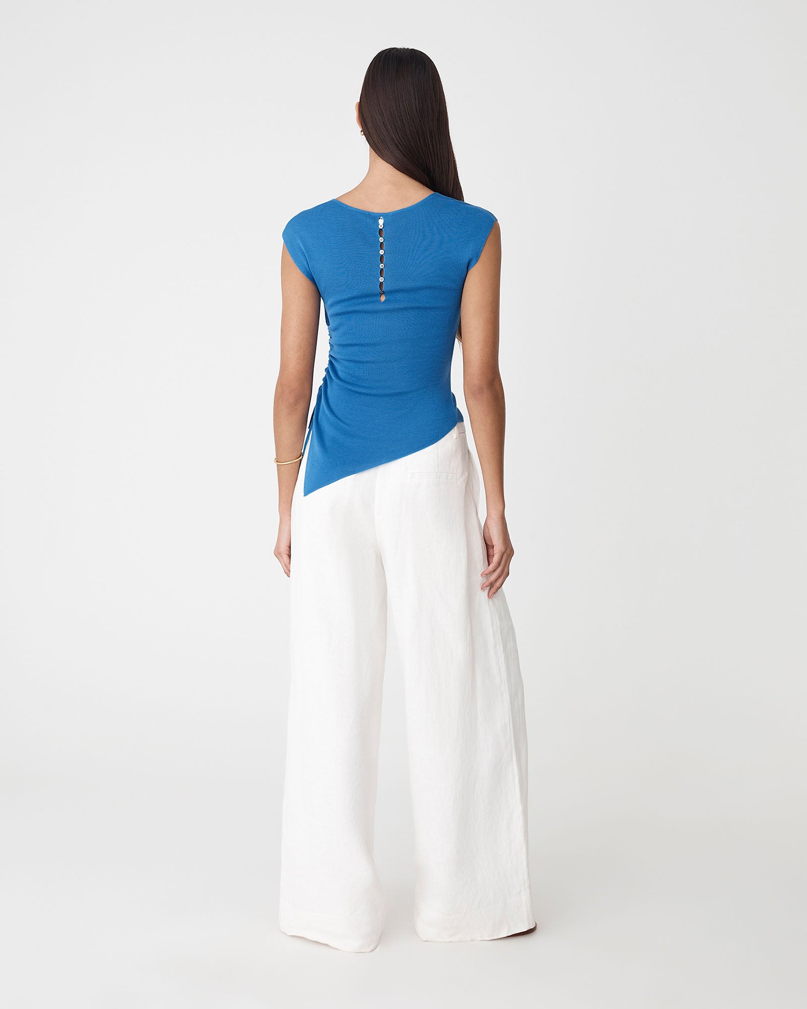 Galina Ruched Lyocell Knit