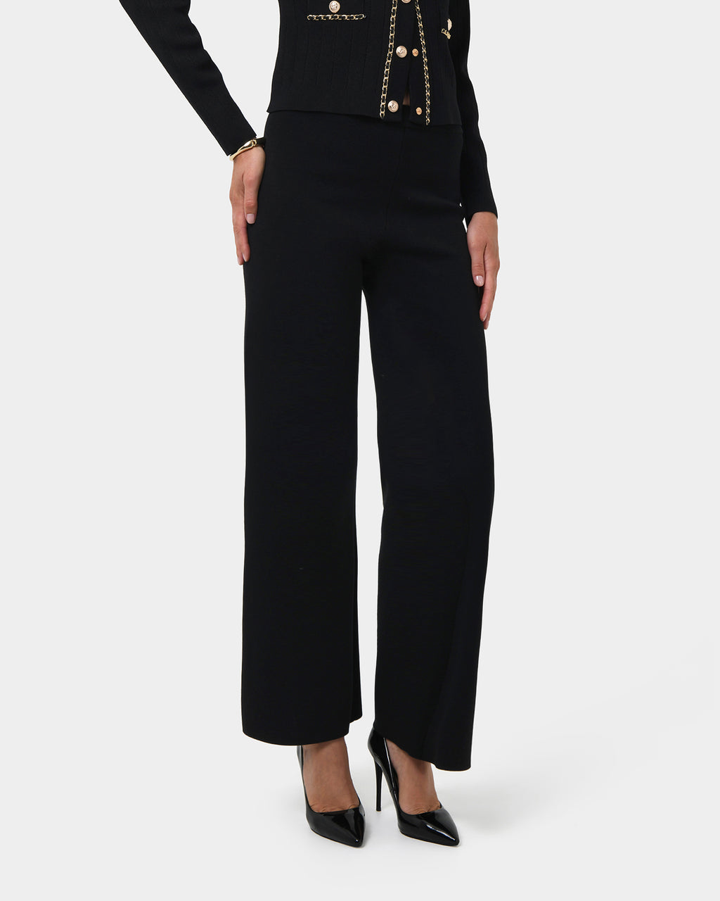 Brianna Wide Leg Knit Pants