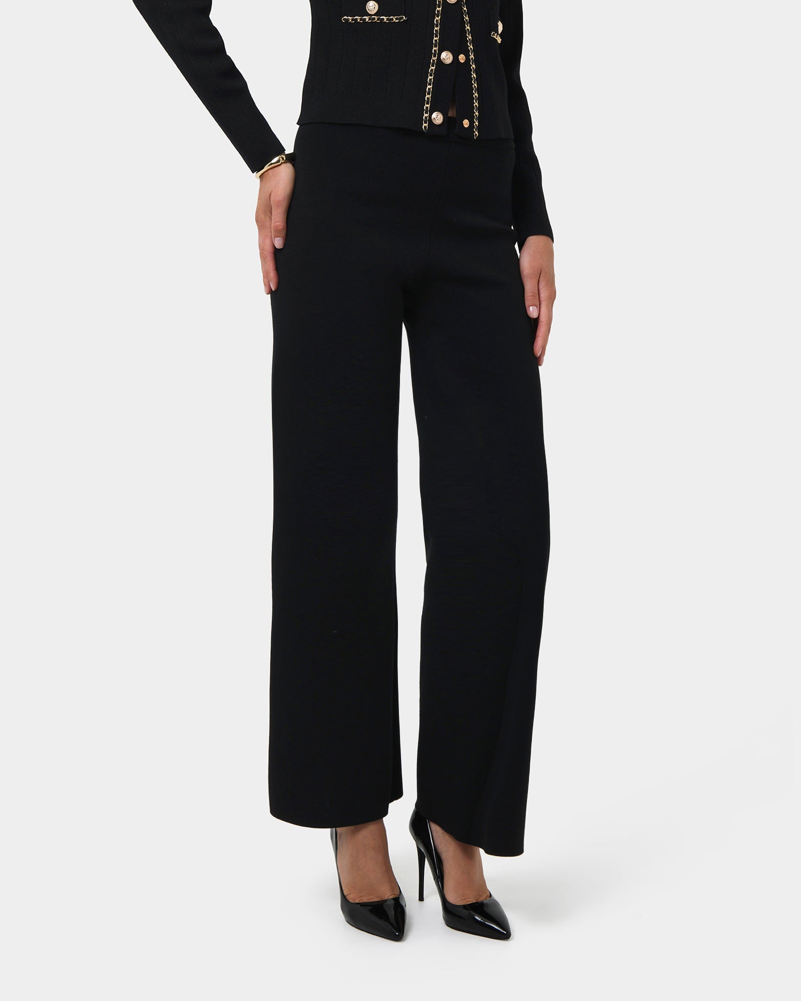 Brianna Wide Leg Knit Pants