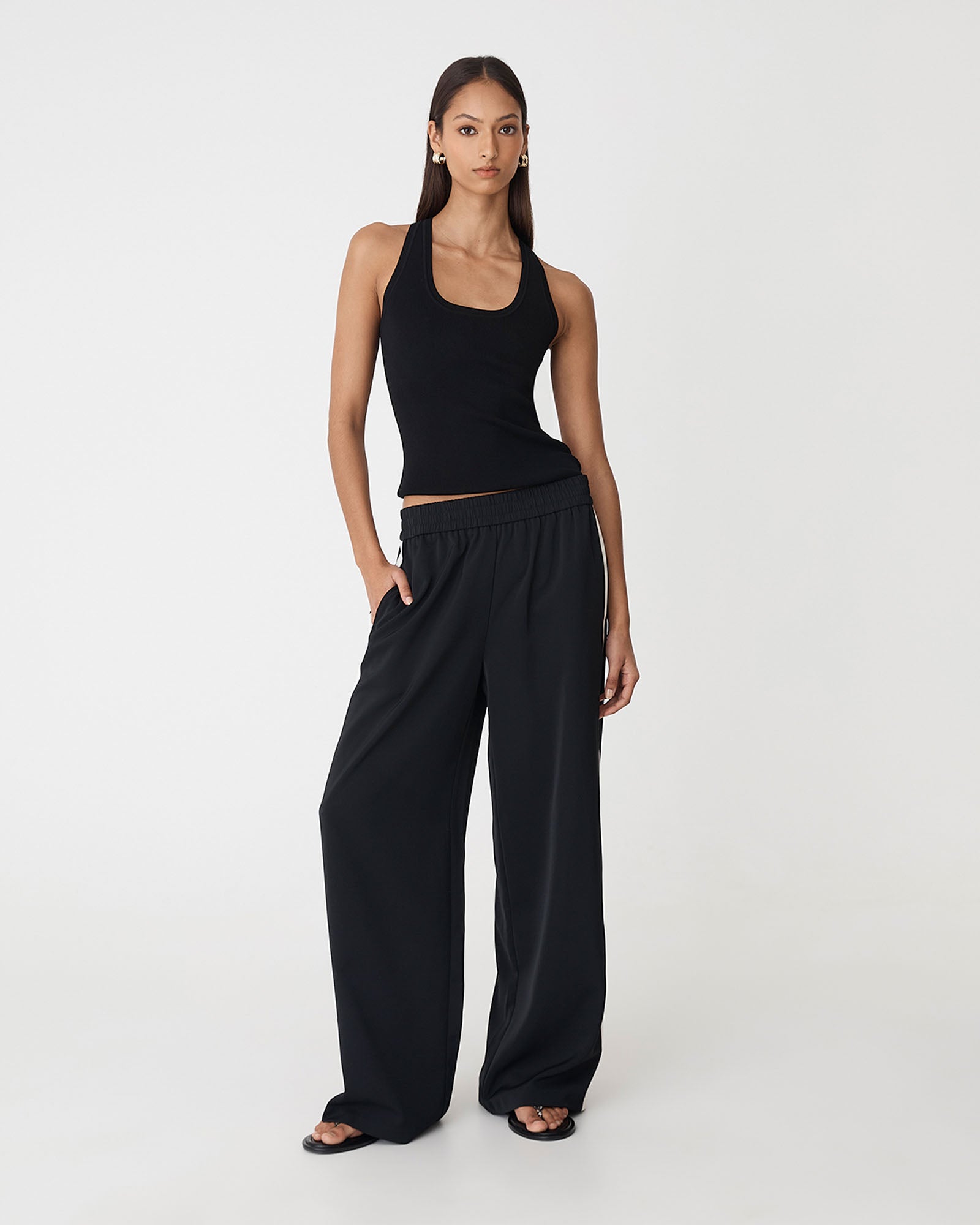 Alla Contrast Elastic Pants