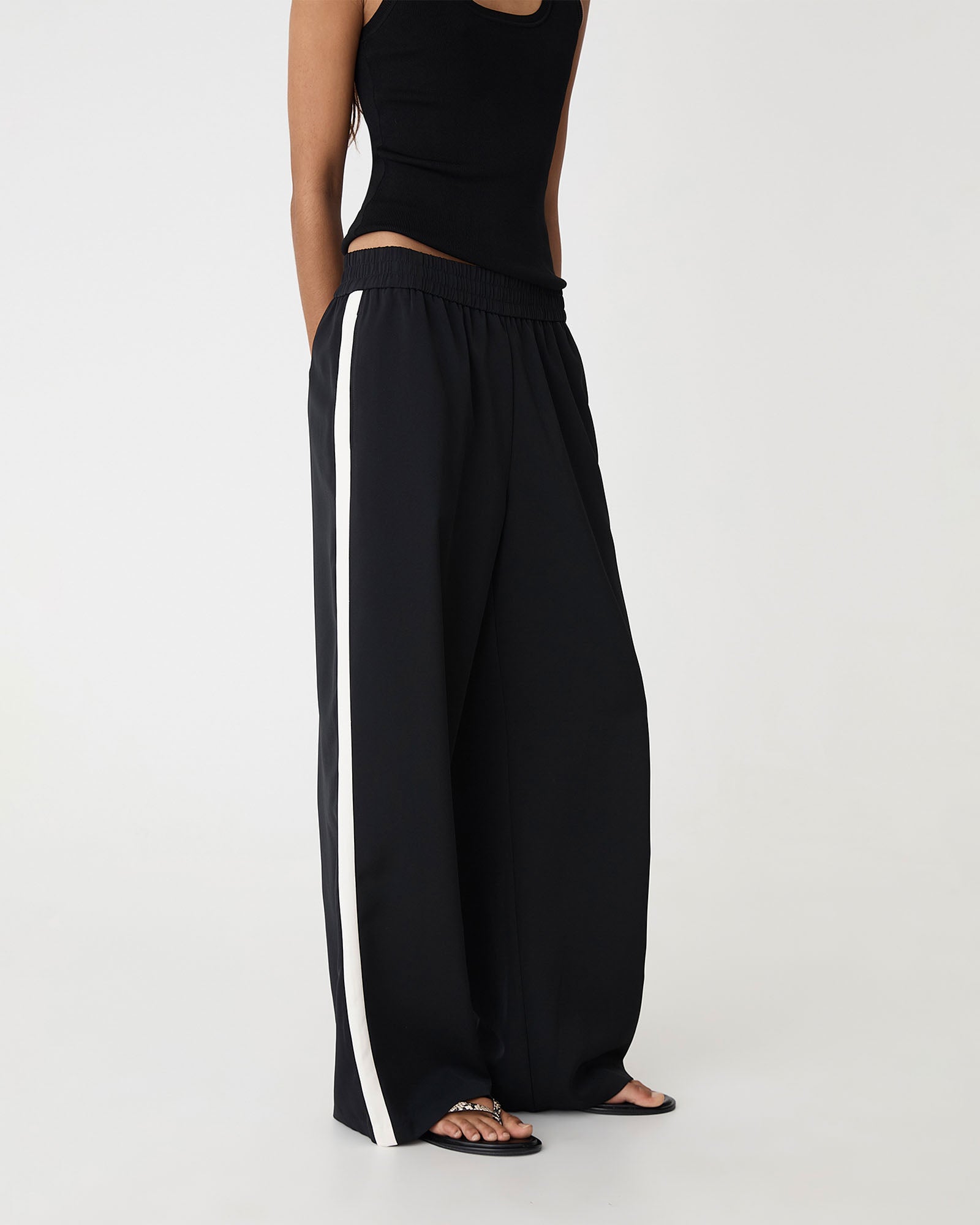 Alla Contrast Elastic Pants