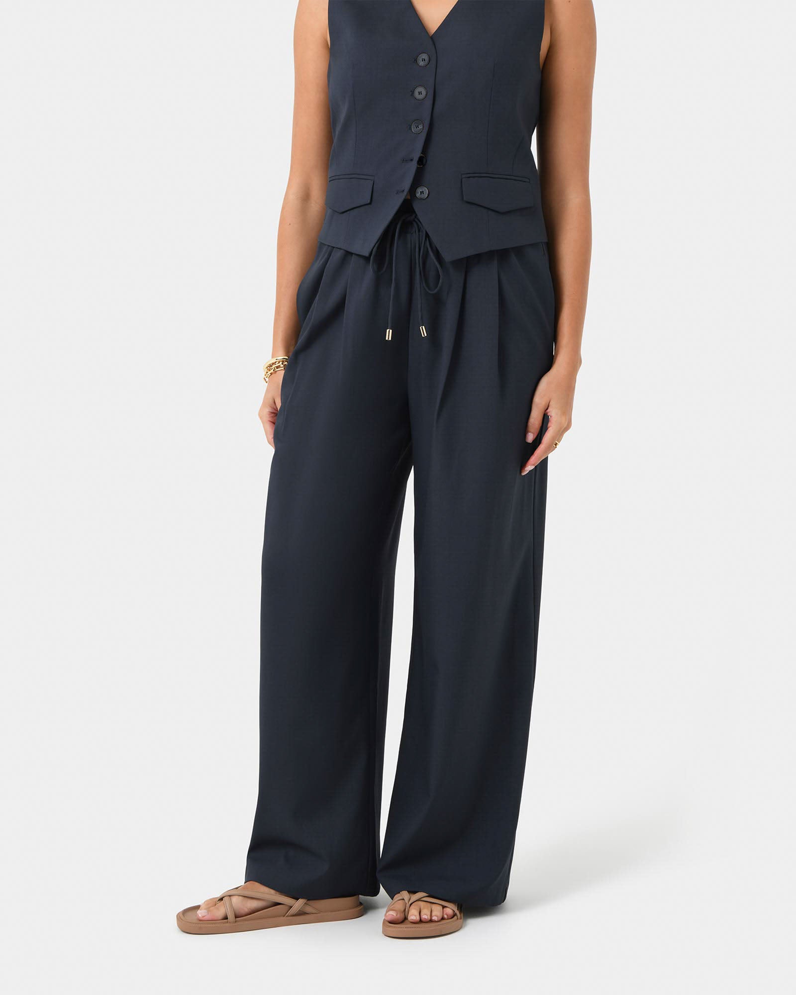 Abel Elastic Waist Relax Pants