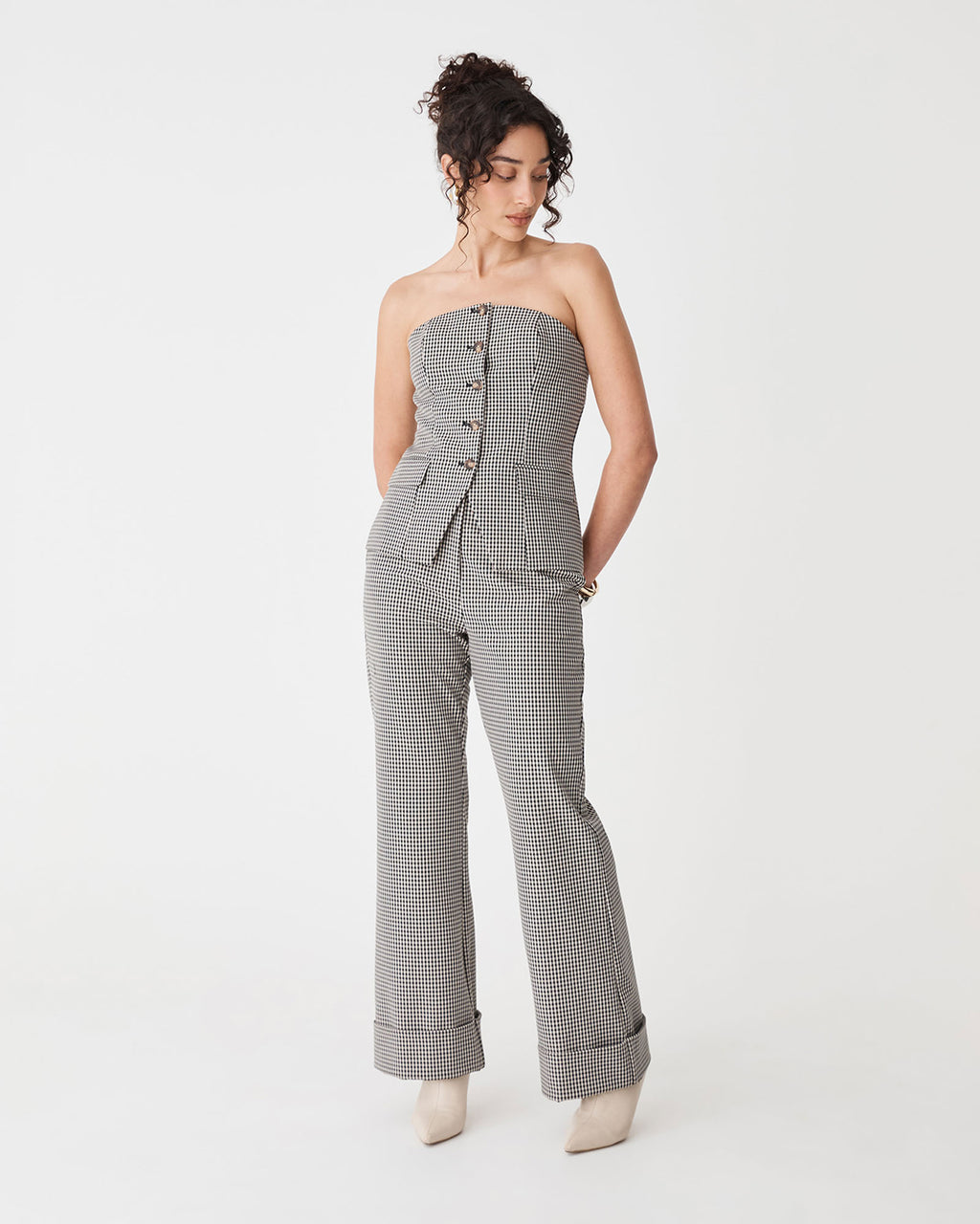 Flynn Wide Leg Cuff Pants