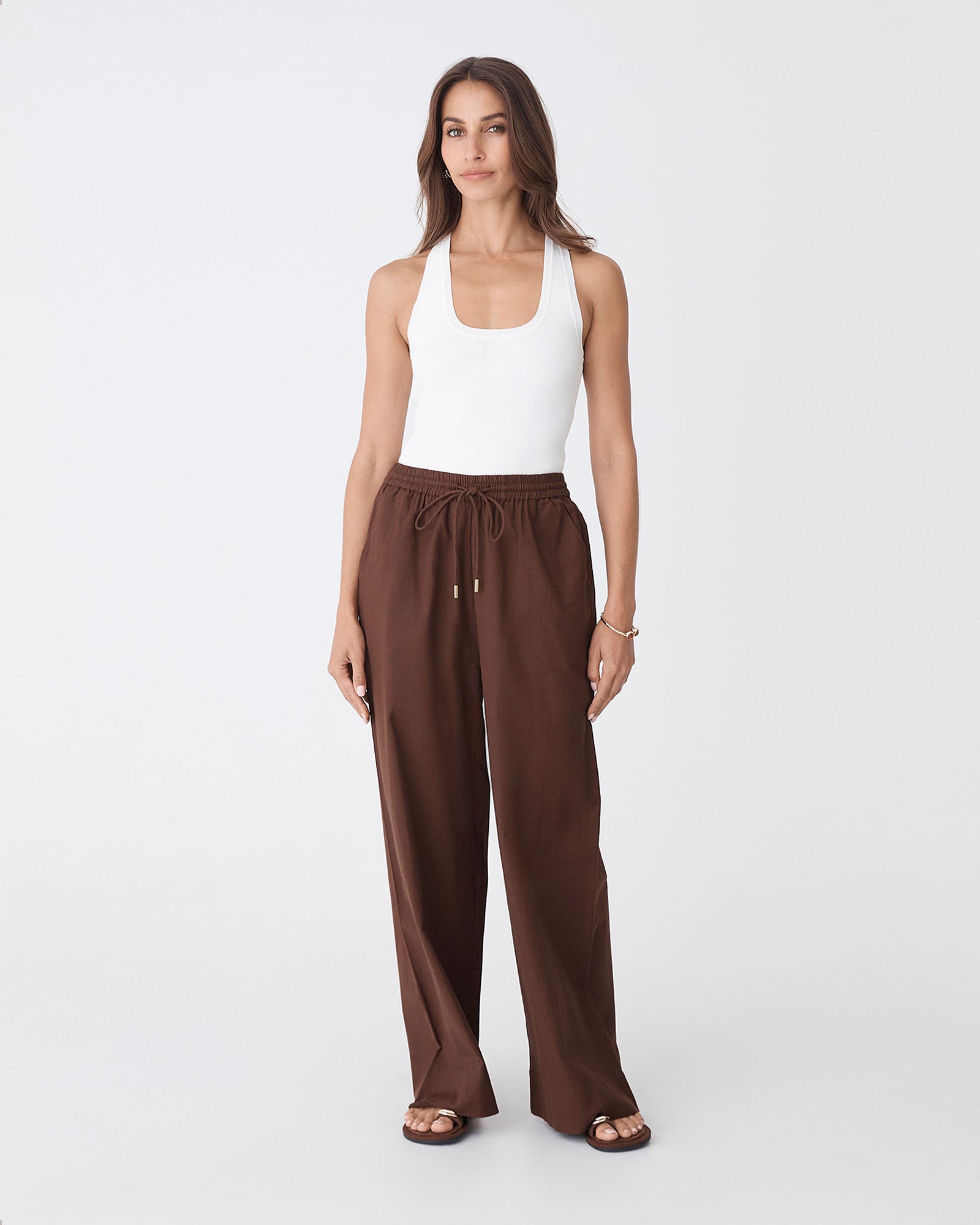 Bronte Cotton Drawstring Pants