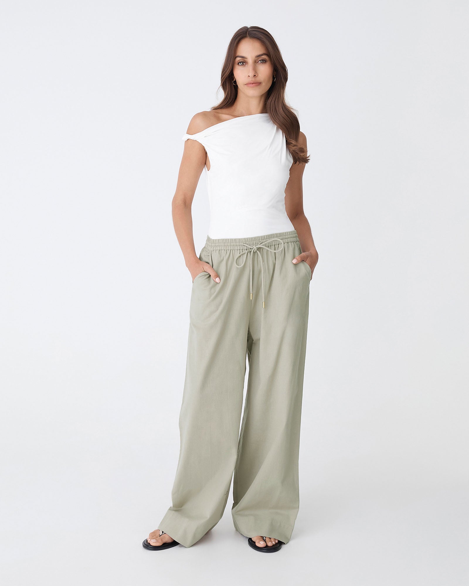 Bronte Cotton Drawstring Pants