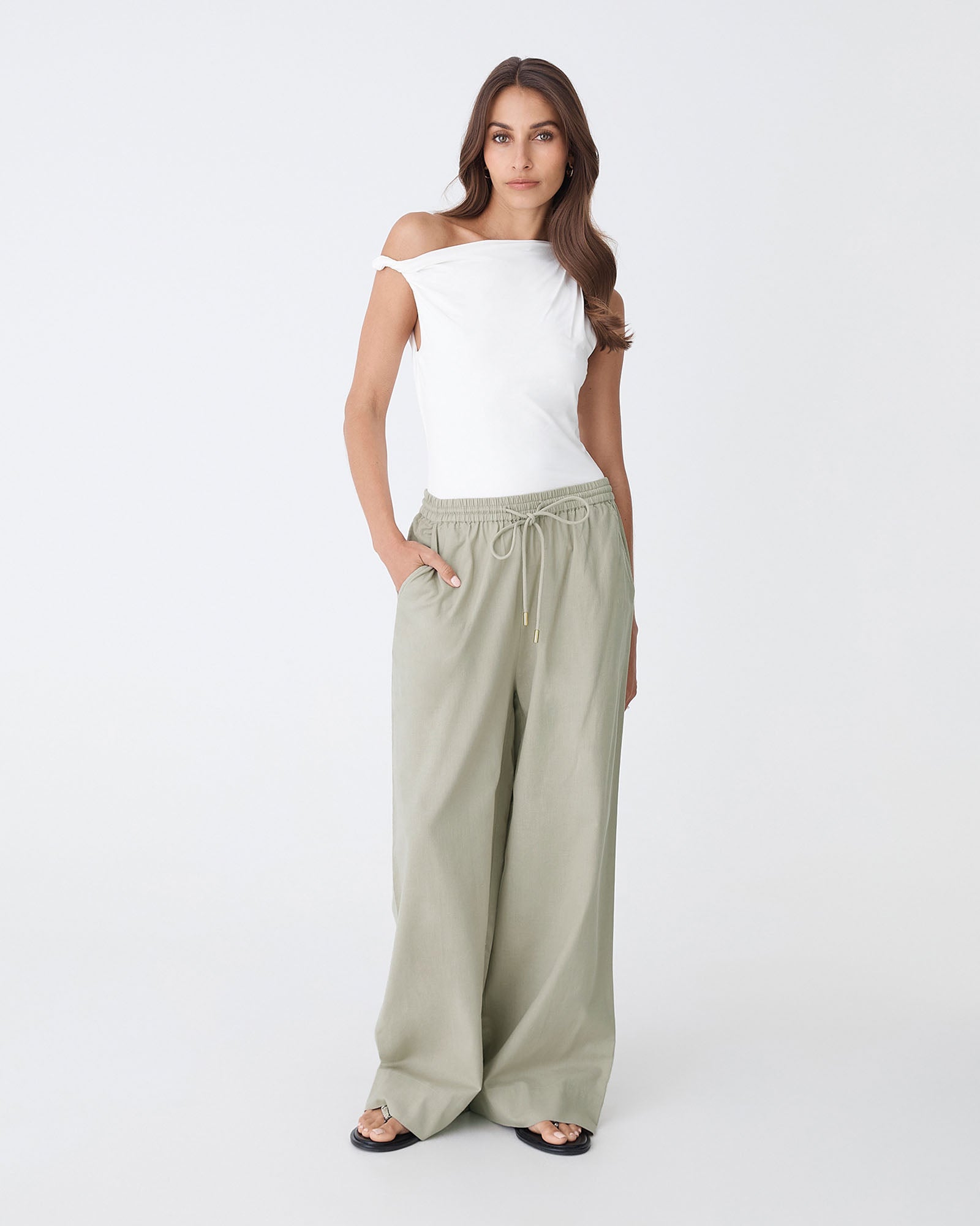 Bronte Cotton Drawstring Pants