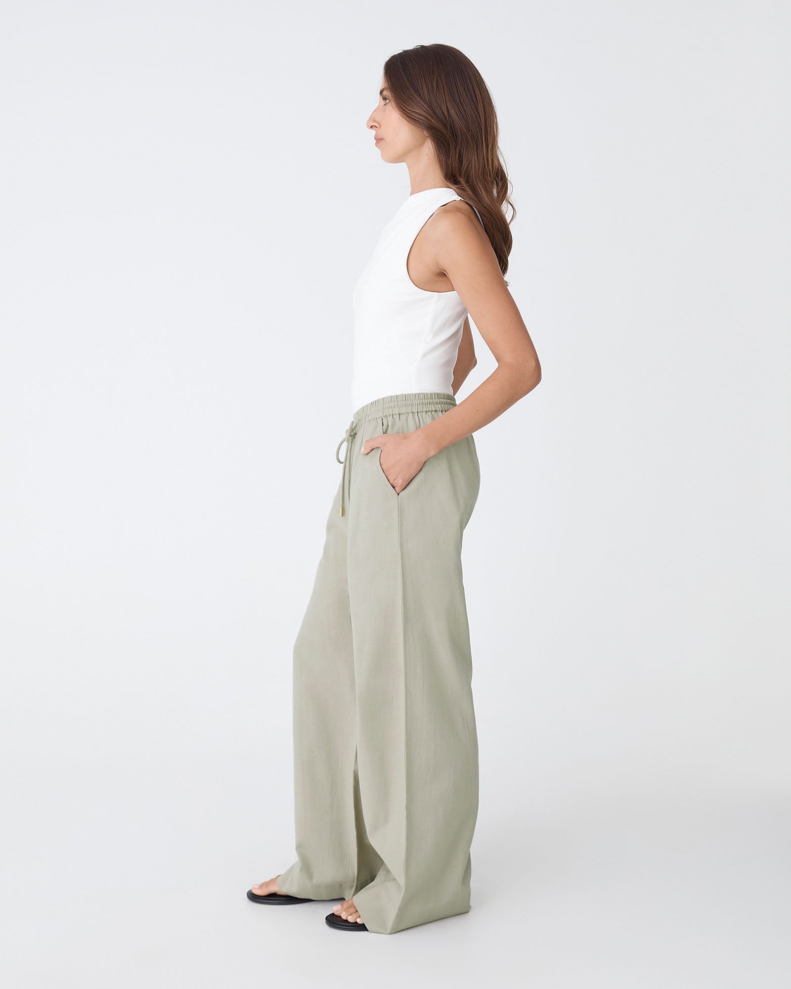 Bronte Cotton Drawstring Pants