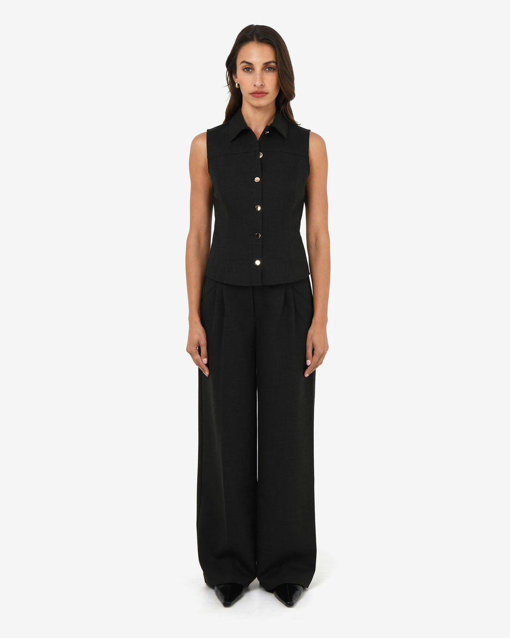 Dolly Pleated Wide Leg Pants