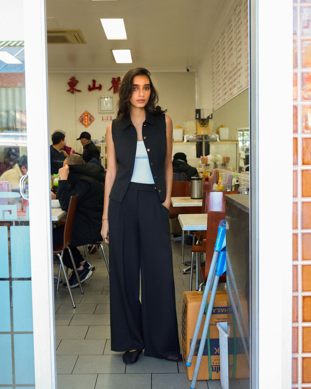 Dolly Pleated Wide Leg Pants