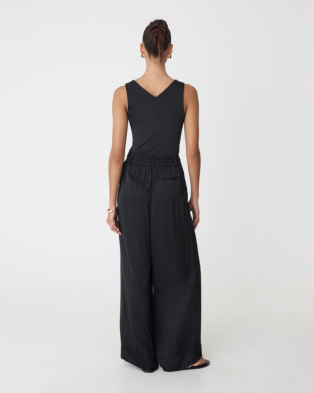 Valeria Wide Leg Satin Pants