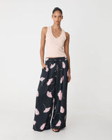 Felicia Satin Elastic pants