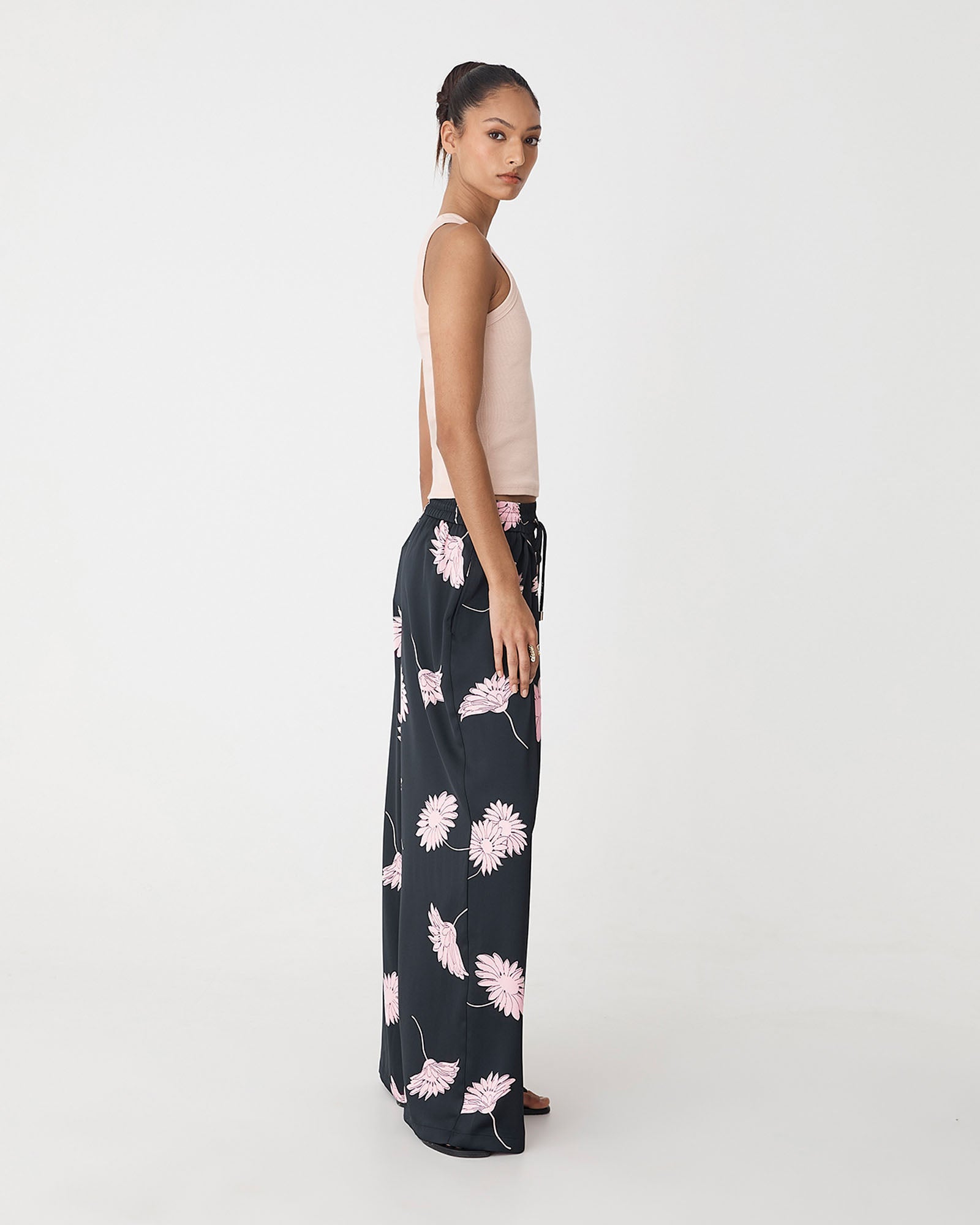 Felicia Satin Elastic pants