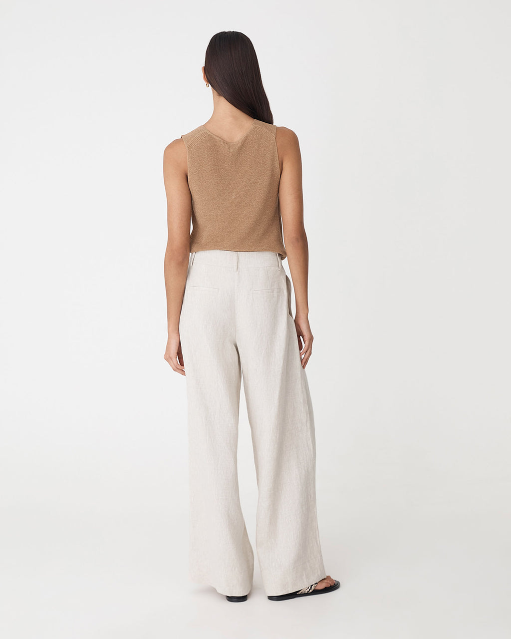 Ami Wide Leg Linen Pants