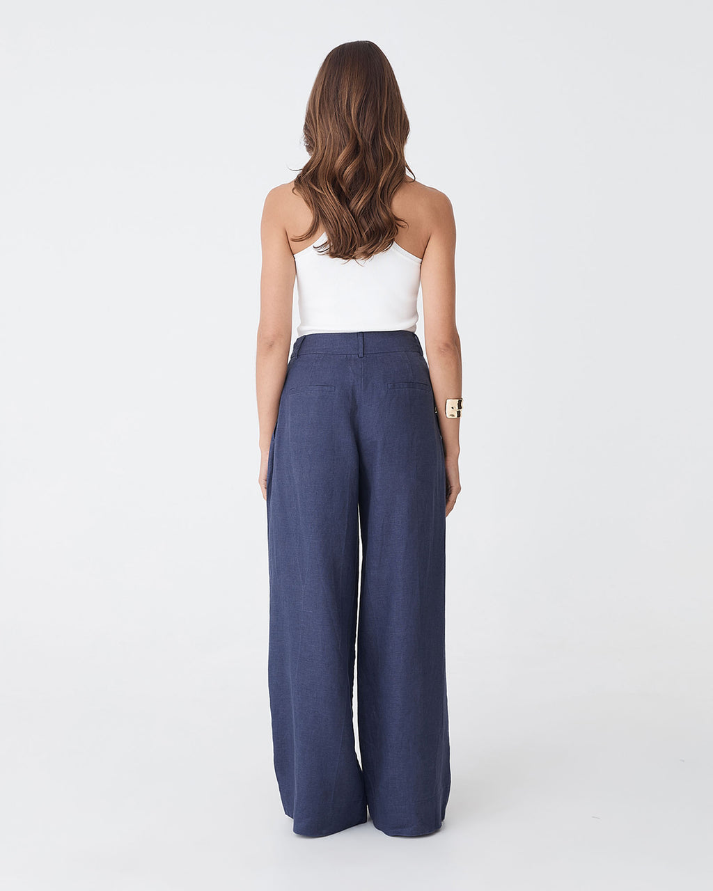 Ami Wide Leg Linen Pants