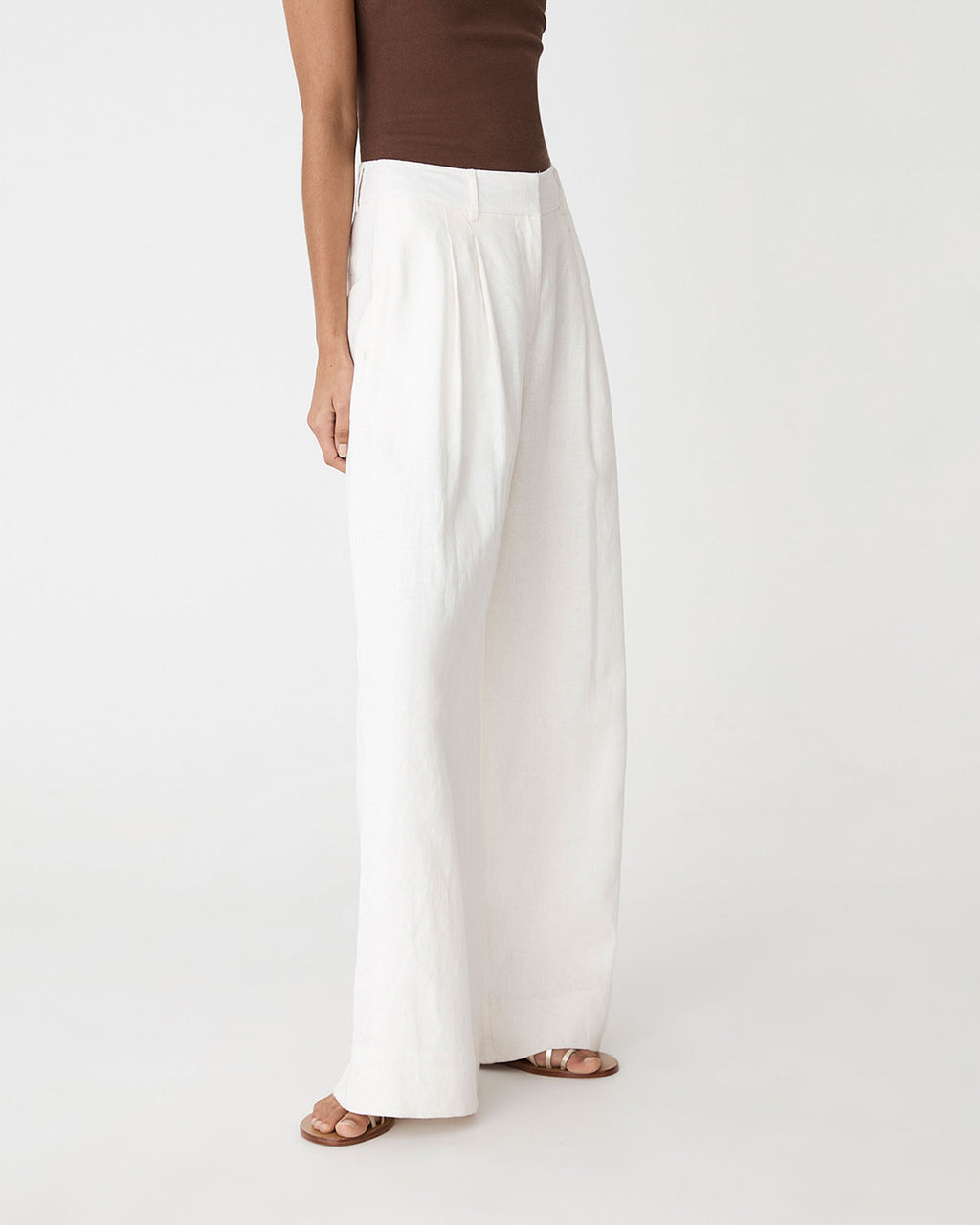 Ami Wide Leg Linen Pants