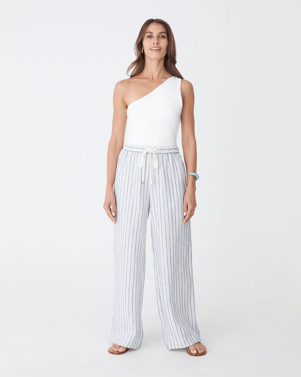 Milos Wide Leg Linen Pants