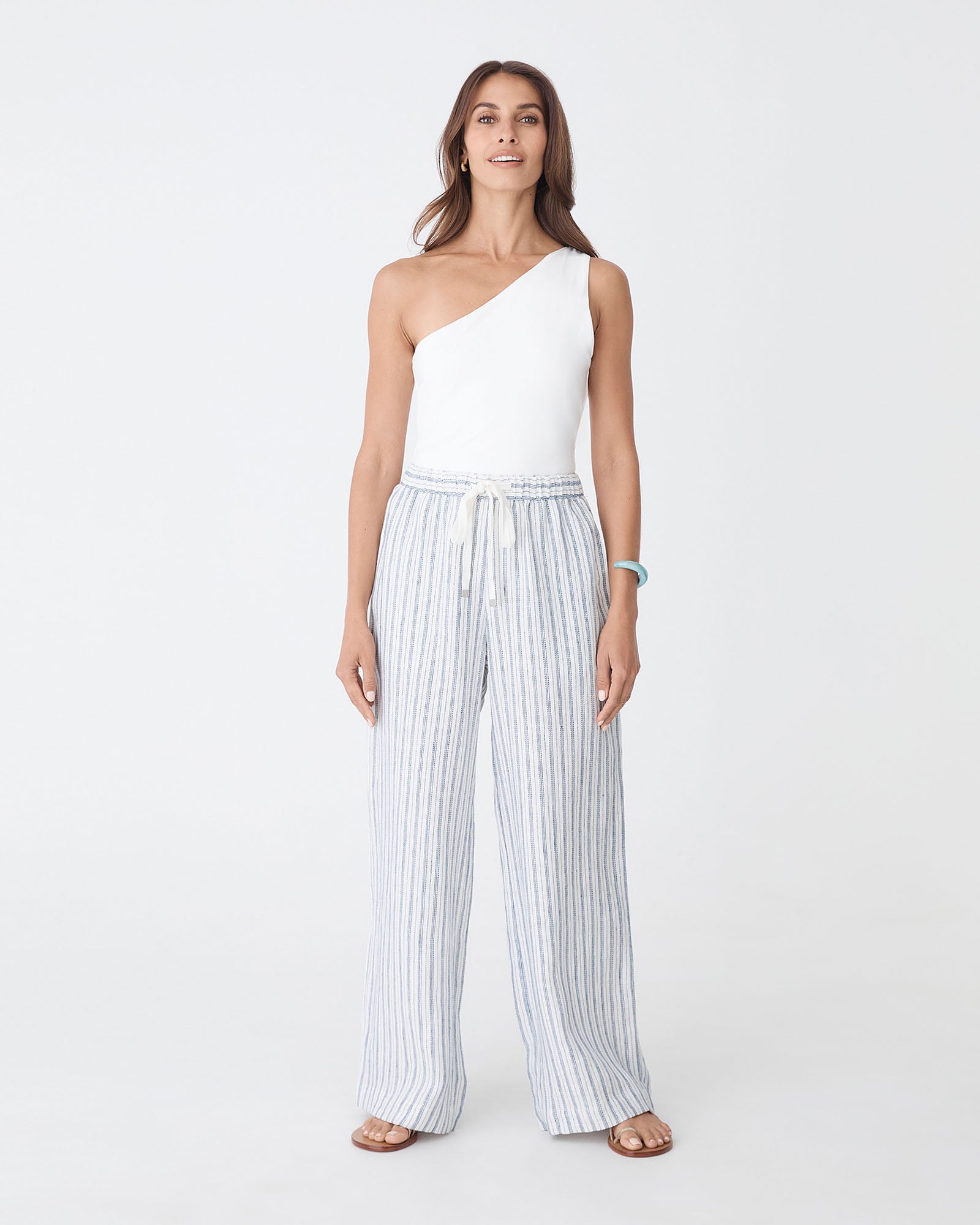 Milos Wide Leg Linen Pants