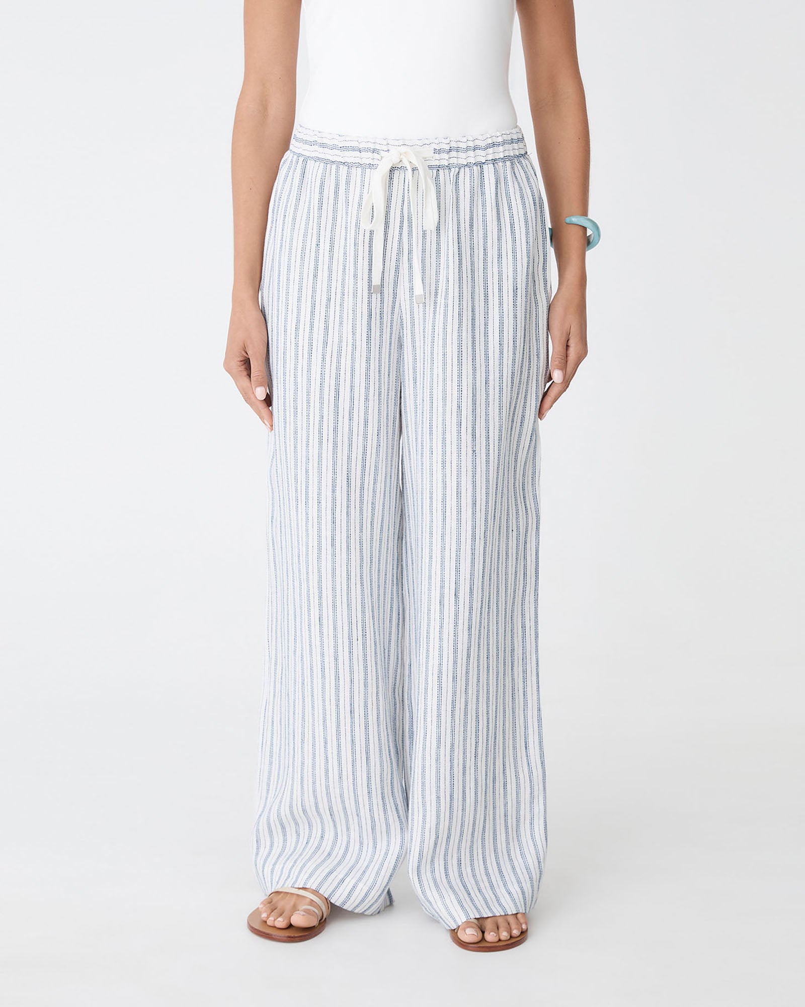 Milos Wide Leg Linen Pants