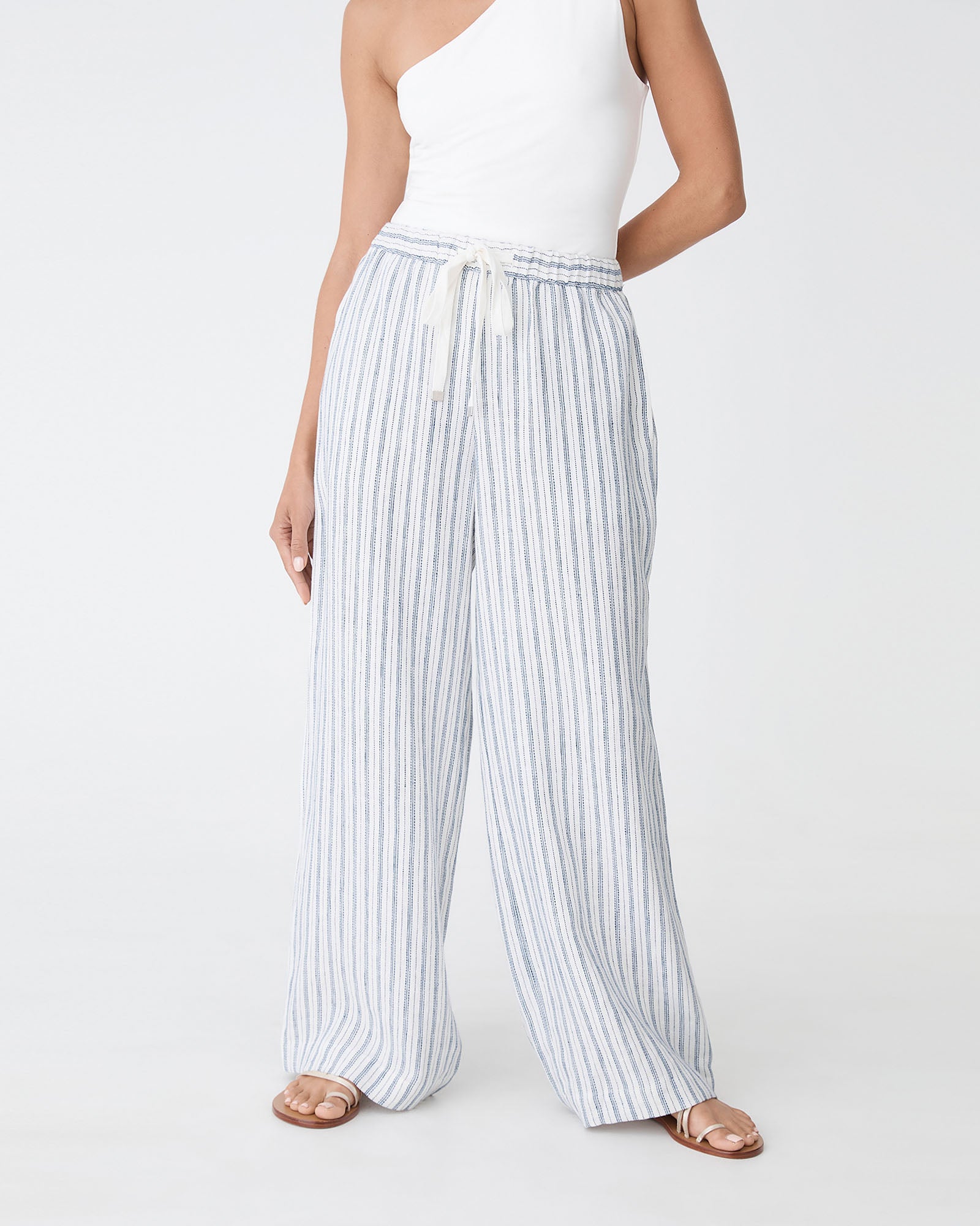 Milos Wide Leg Linen Pants