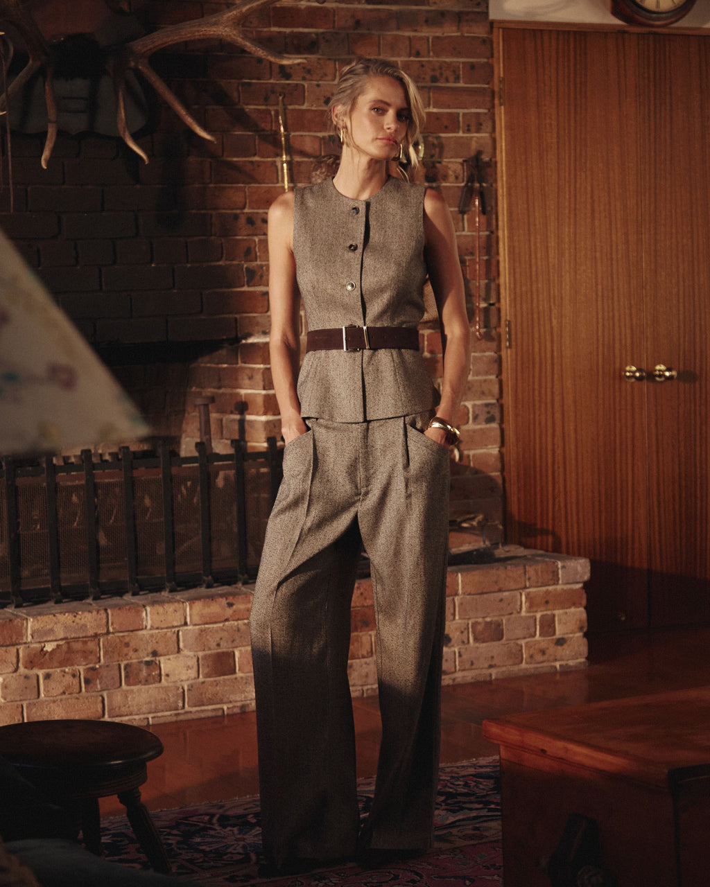 Nevada Herringbone Pants