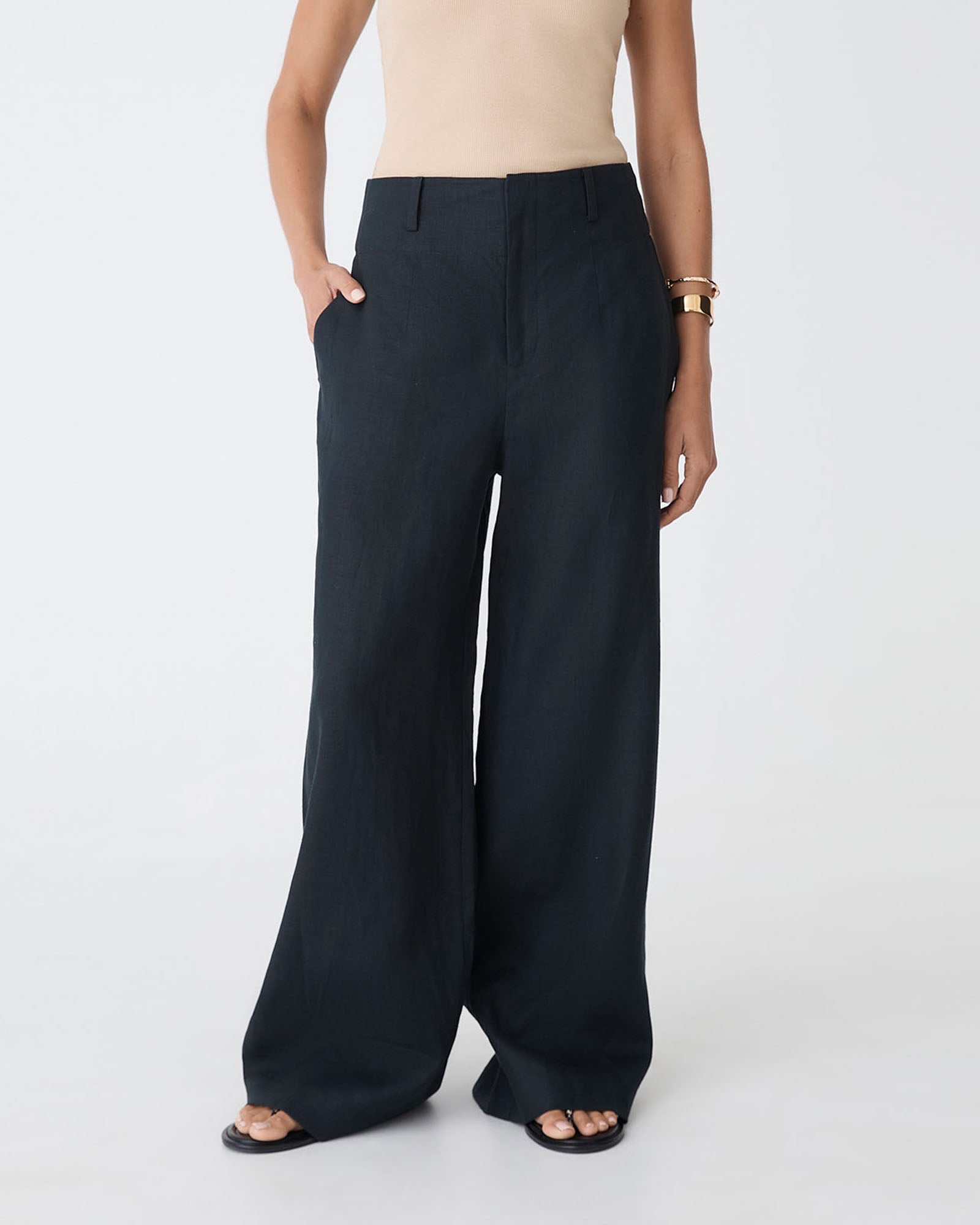 Ivy Linen Wide Leg Pants