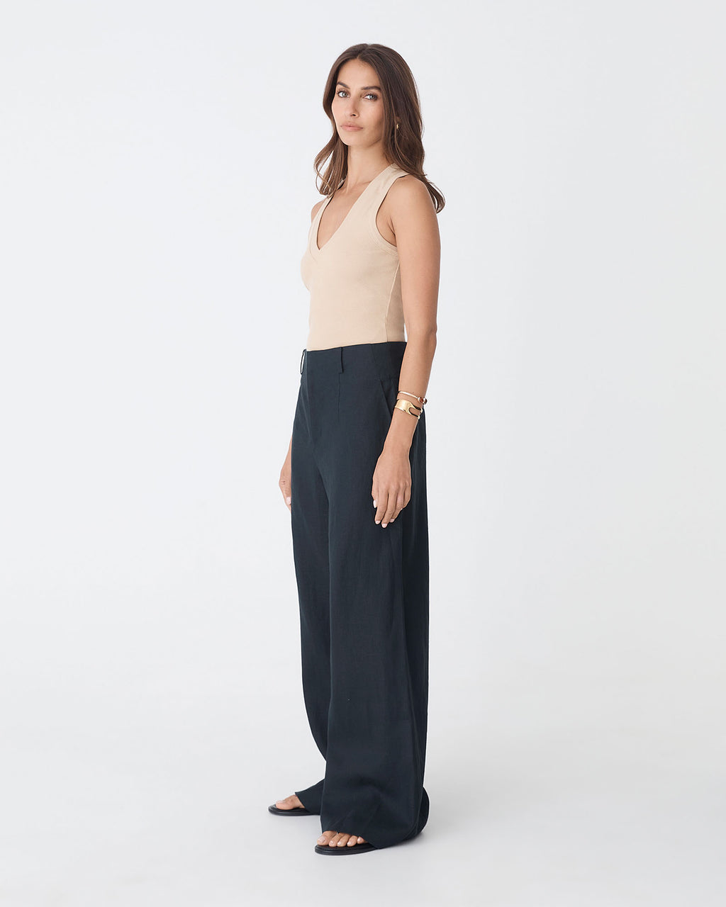 Ivy Linen Wide Leg Pants