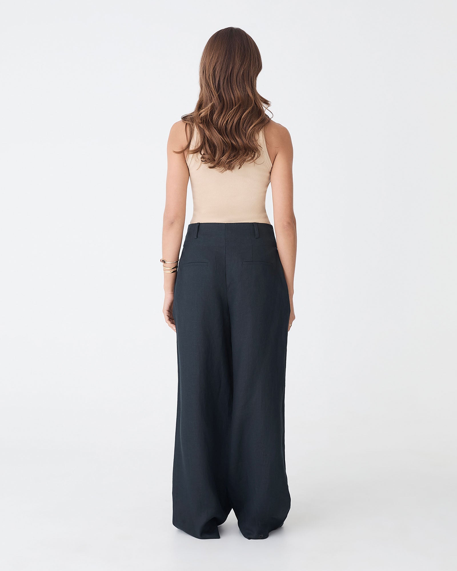 Ivy Linen Wide Leg Pants
