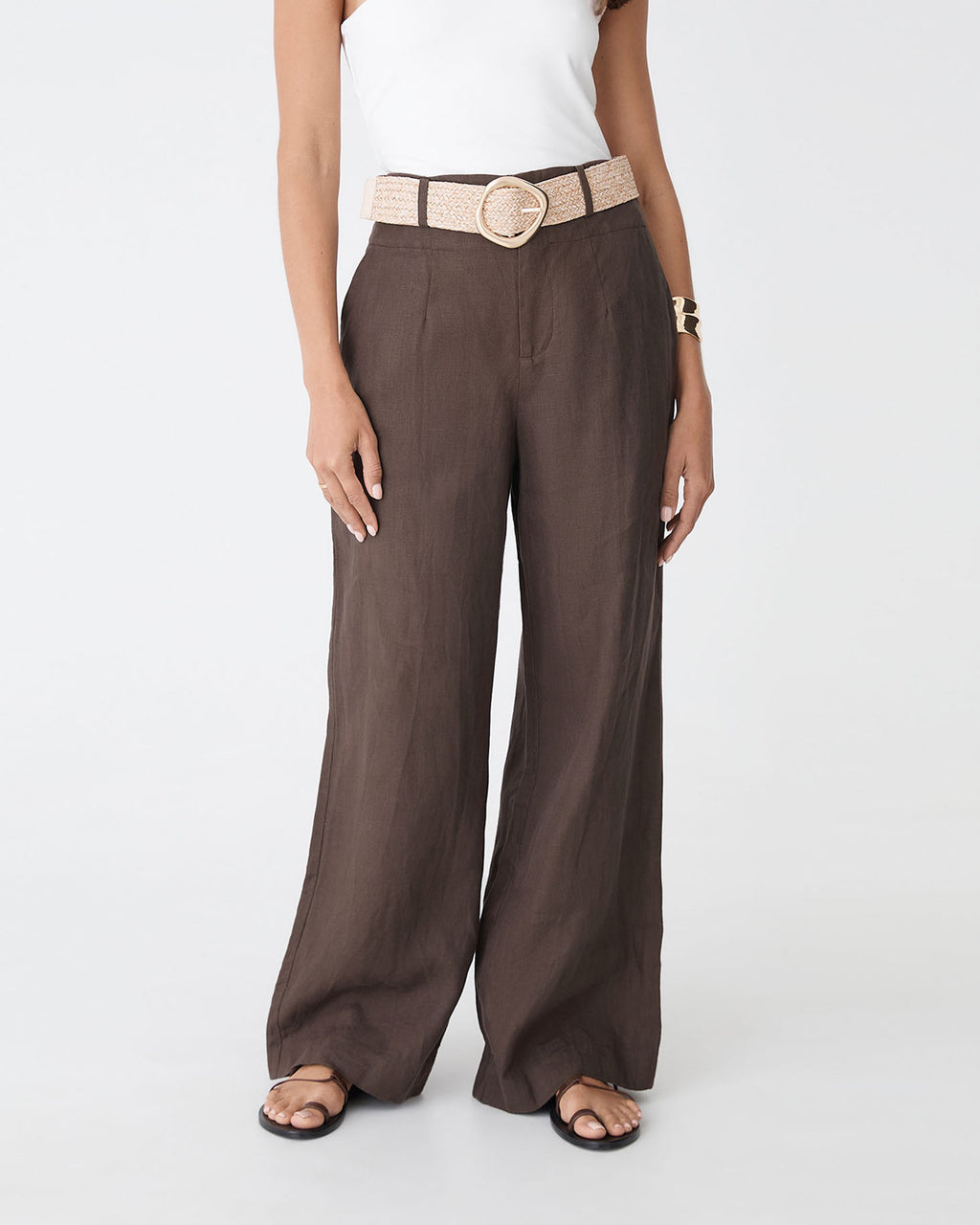 Ivy Linen Wide Leg Pants