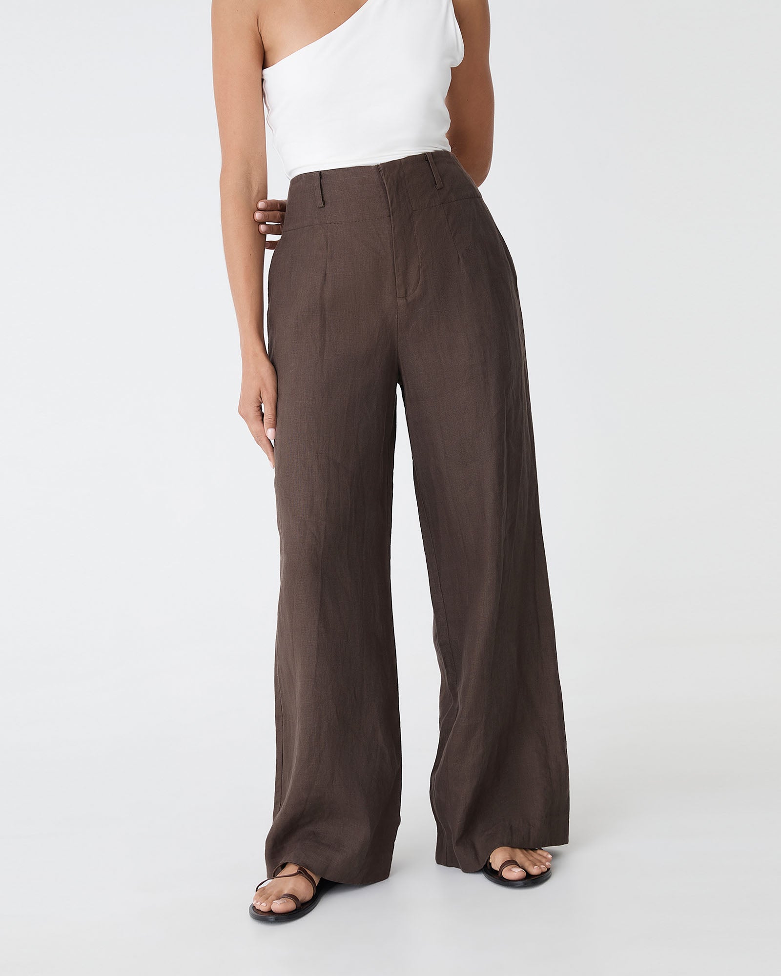 Ivy Linen Wide Leg Pants