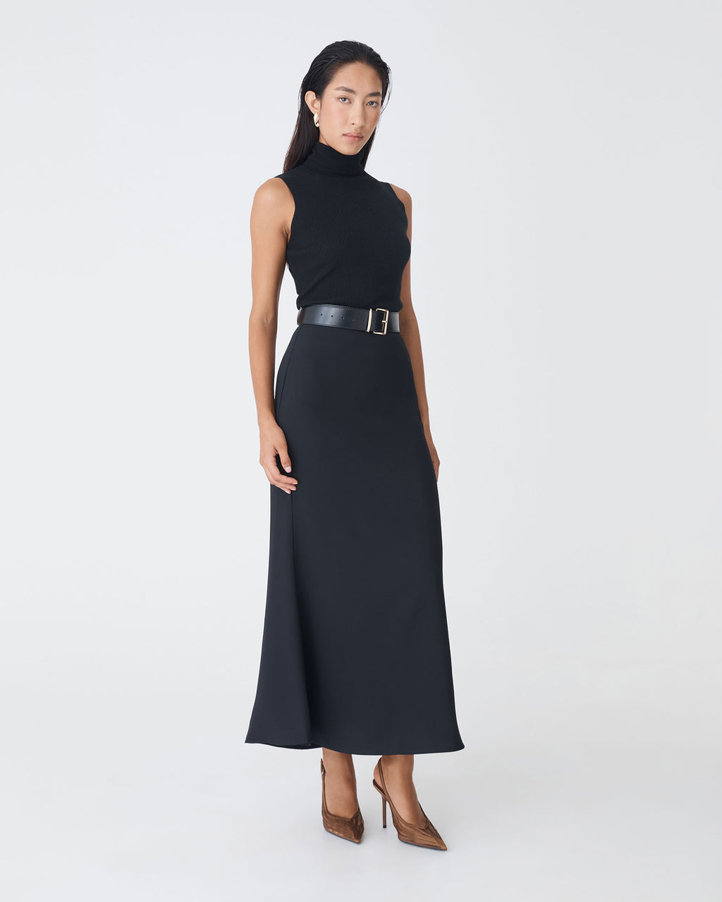 Caris Flared Maxi Skirt