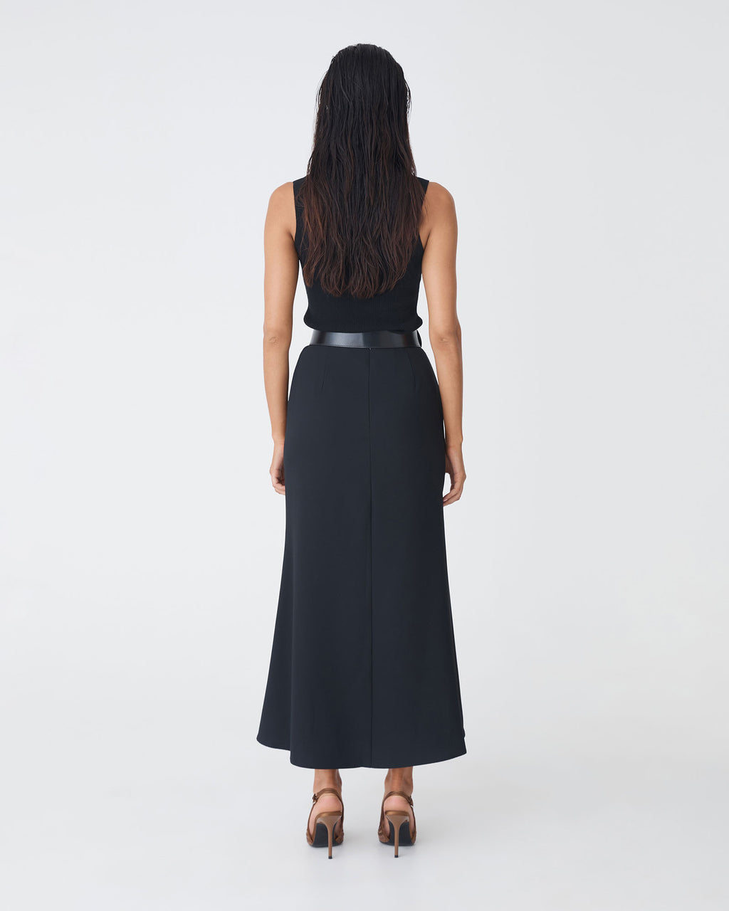 Caris Flared Maxi Skirt