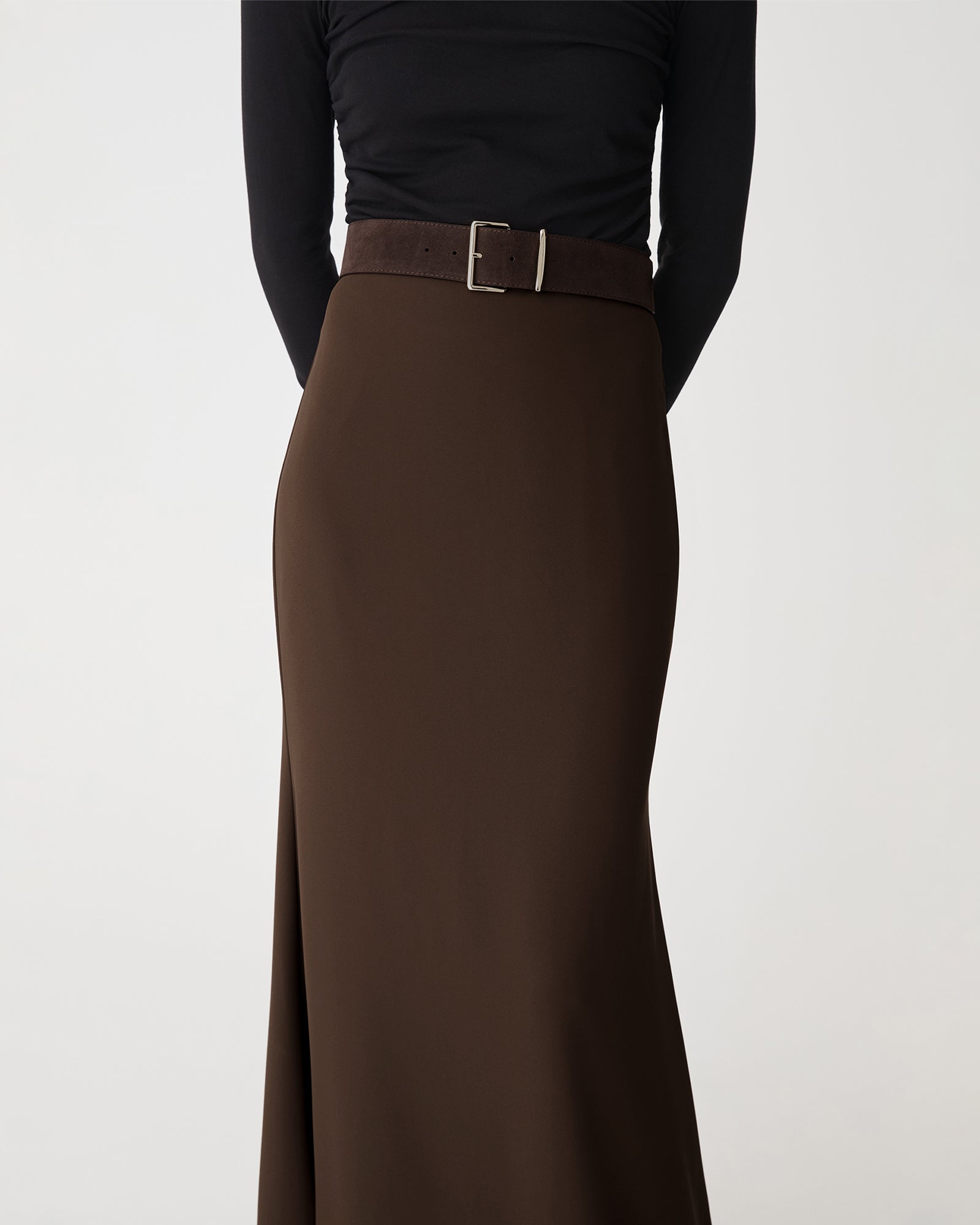 Caris Flared Maxi Skirt
