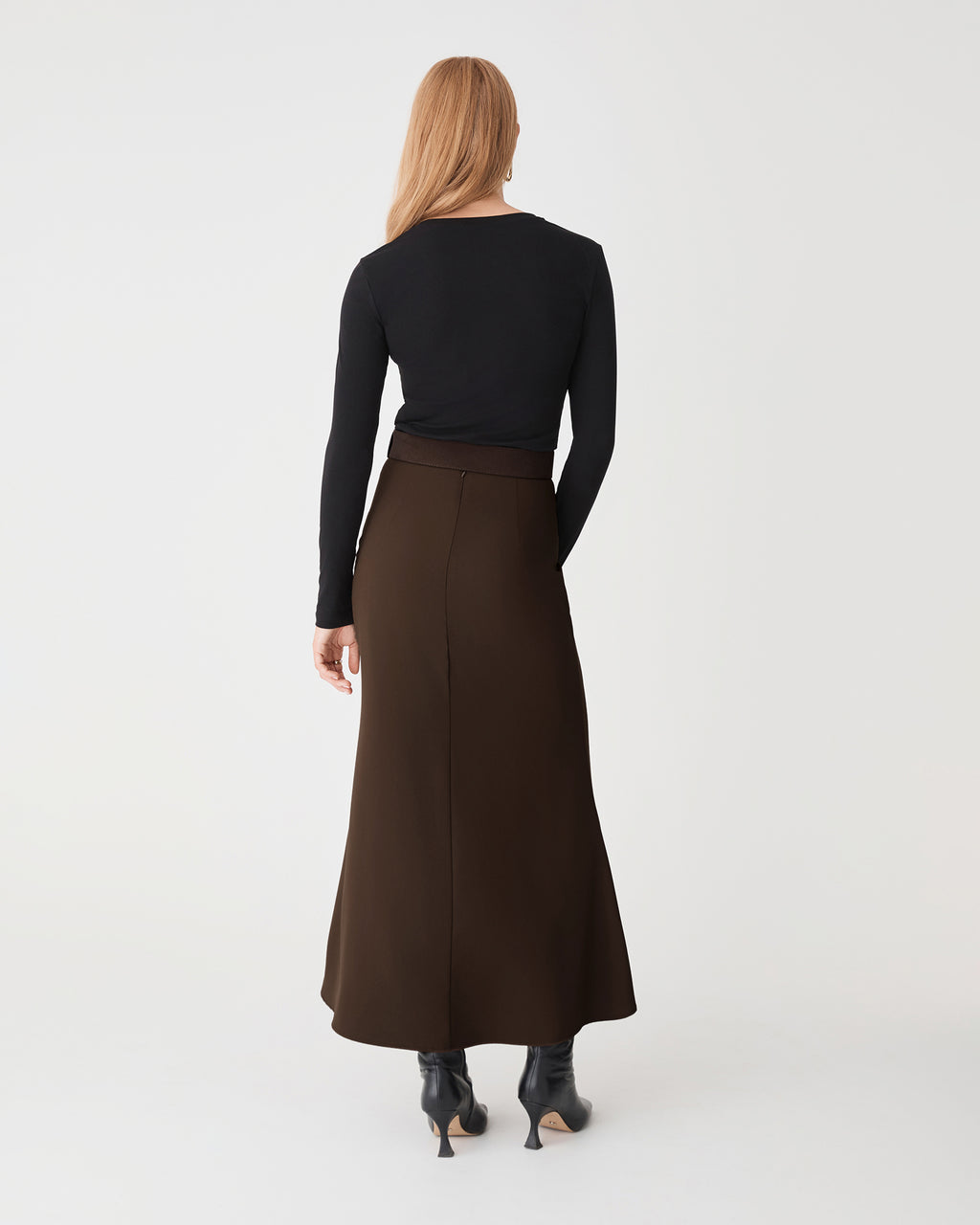 Caris Flared Maxi Skirt