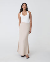 Caris Flared Maxi Skirt