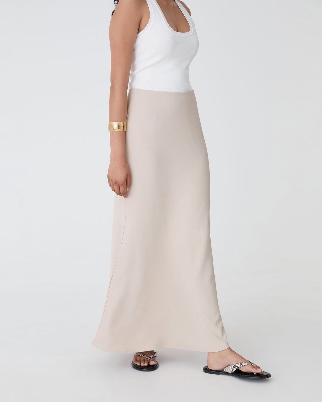 Caris Flared Maxi Skirt