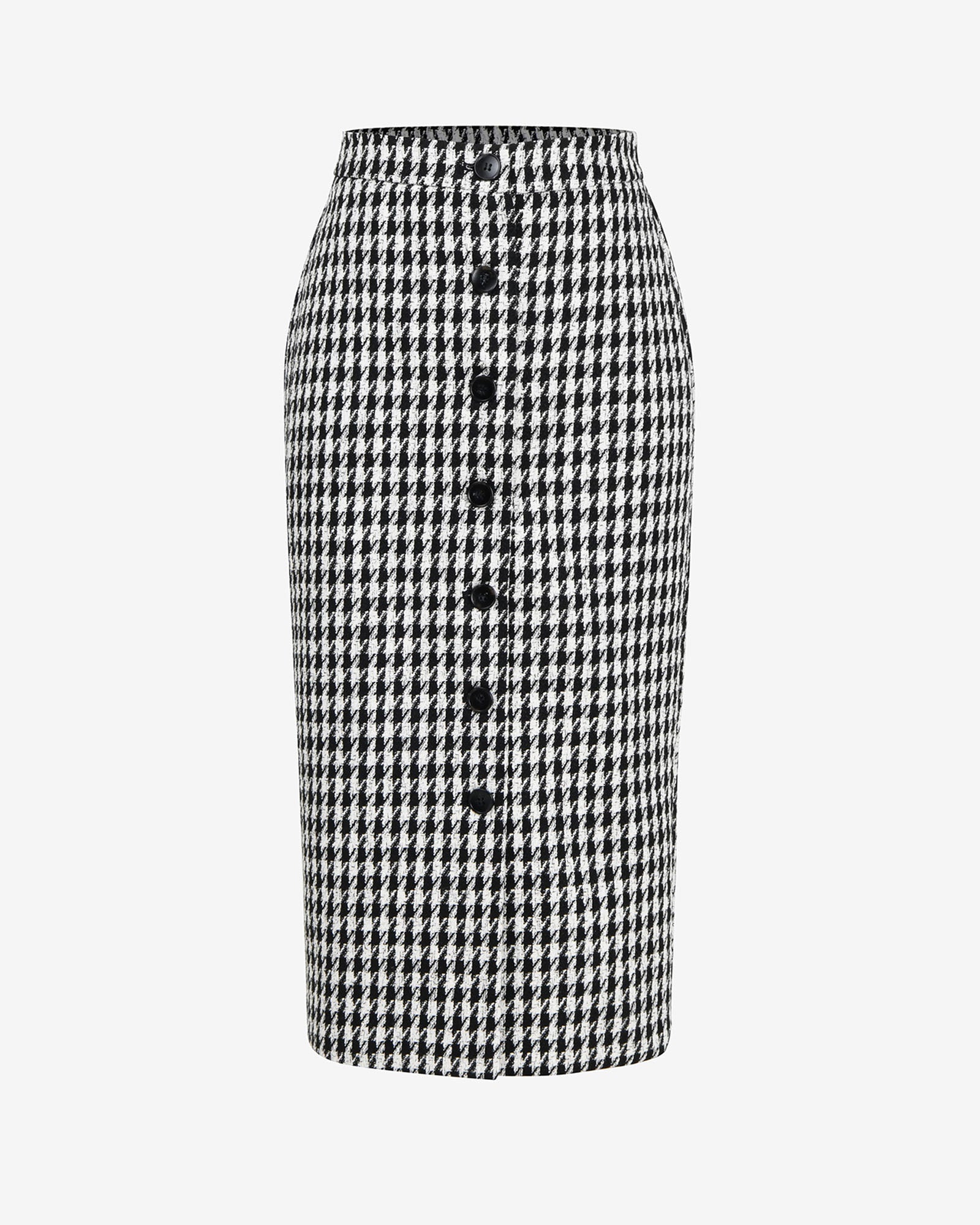 Bennet Houndstooth Midi Skirt