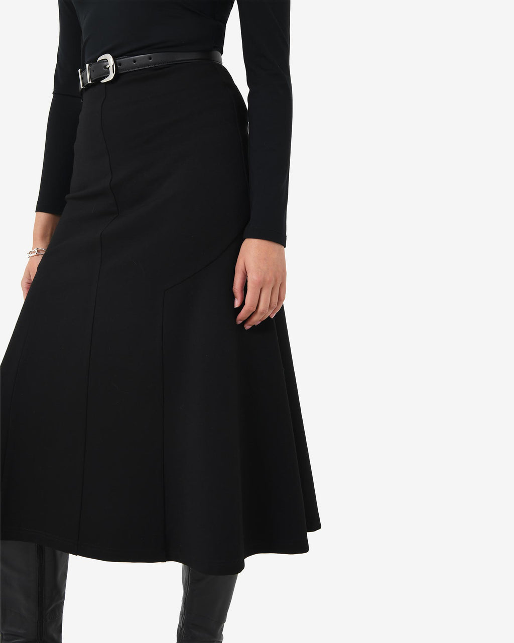 Adele Side Panel Midi Skirt