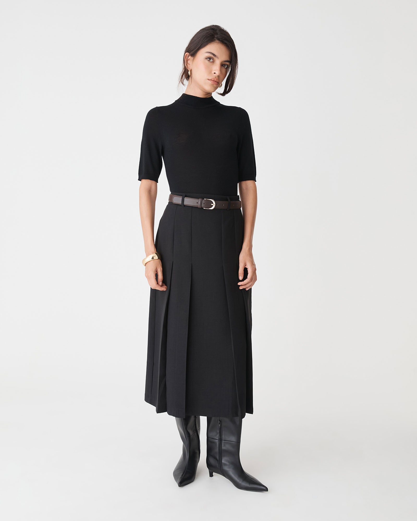 Evelyn Pleated Skirt