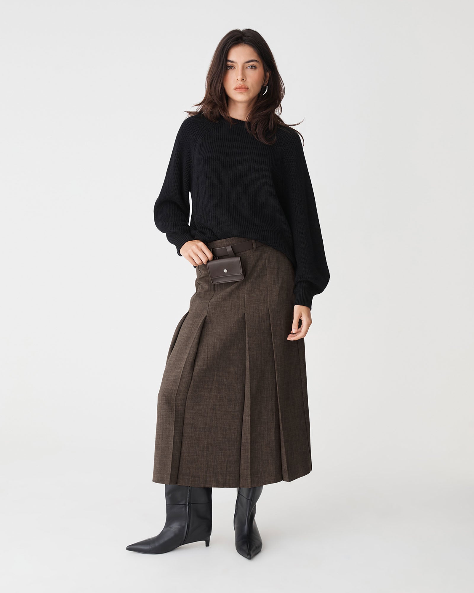 Evelyn Pleated Skirt