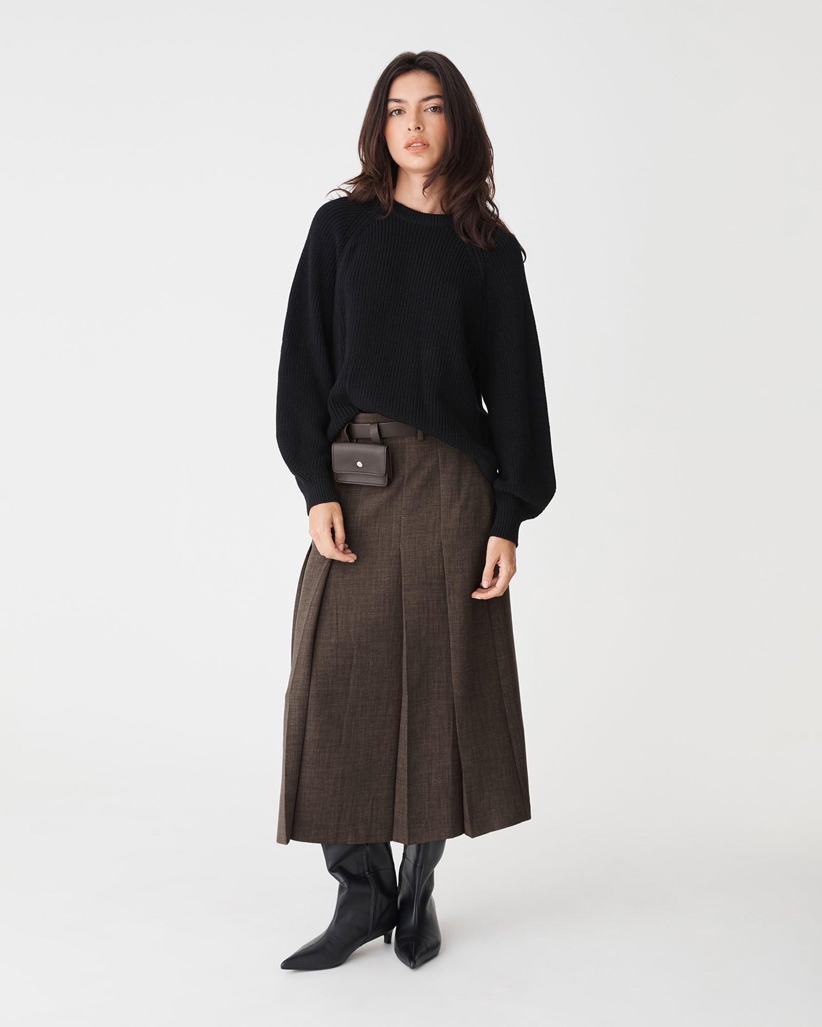 Evelyn Pleated Skirt