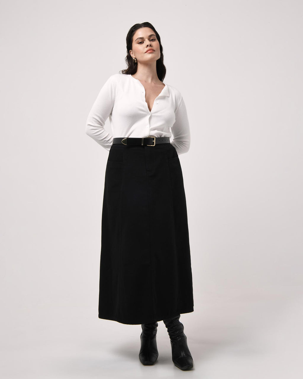Sam Panel Denim Skirt