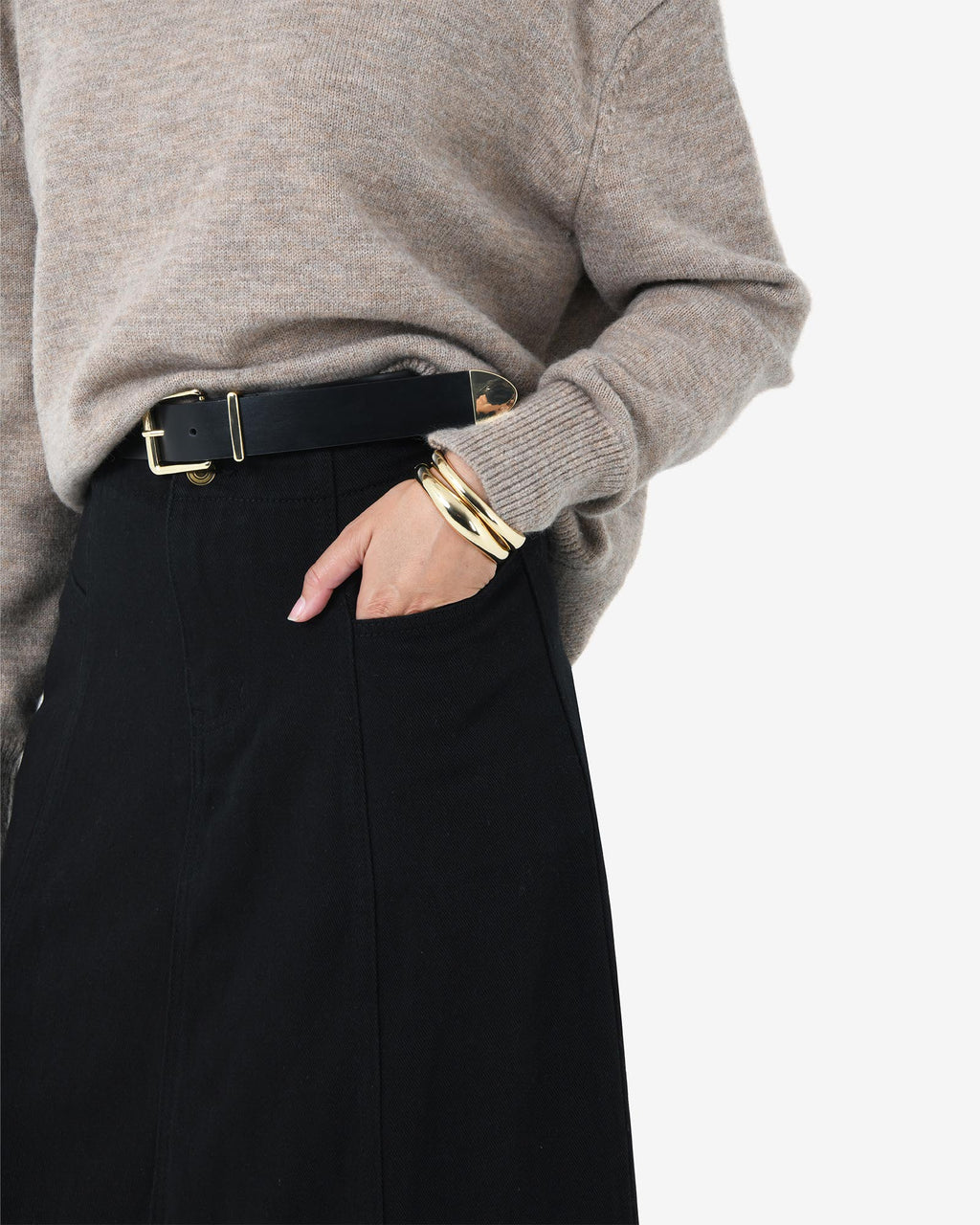 Sam Panel Denim Skirt