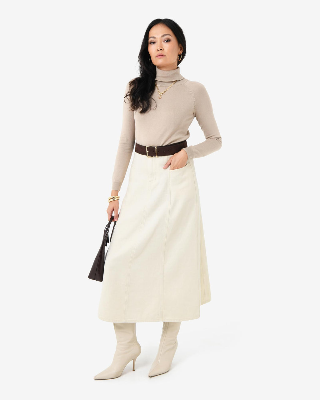 Sam Panel Denim Skirt