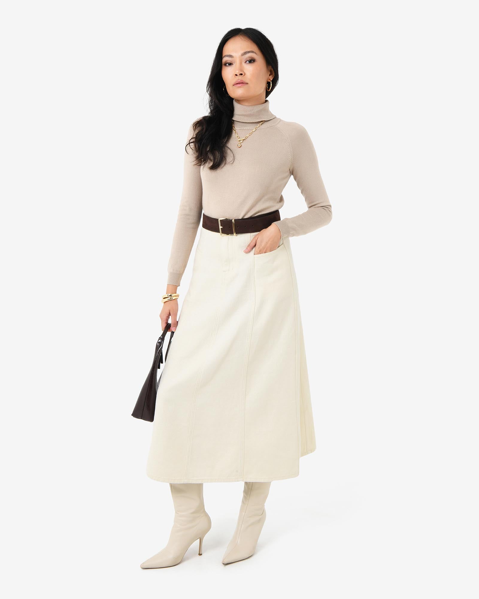 Sam Panel Denim Skirt