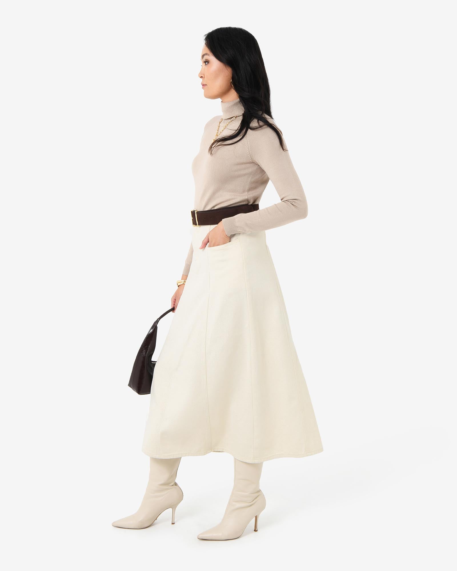 Sam Panel Denim Skirt