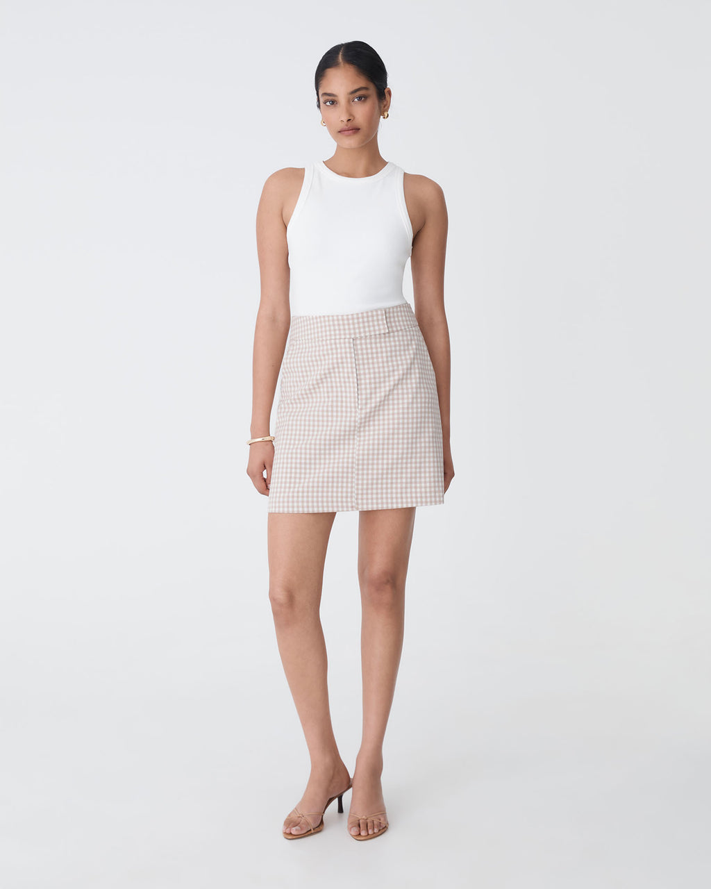Koora Checked Mini Skirt