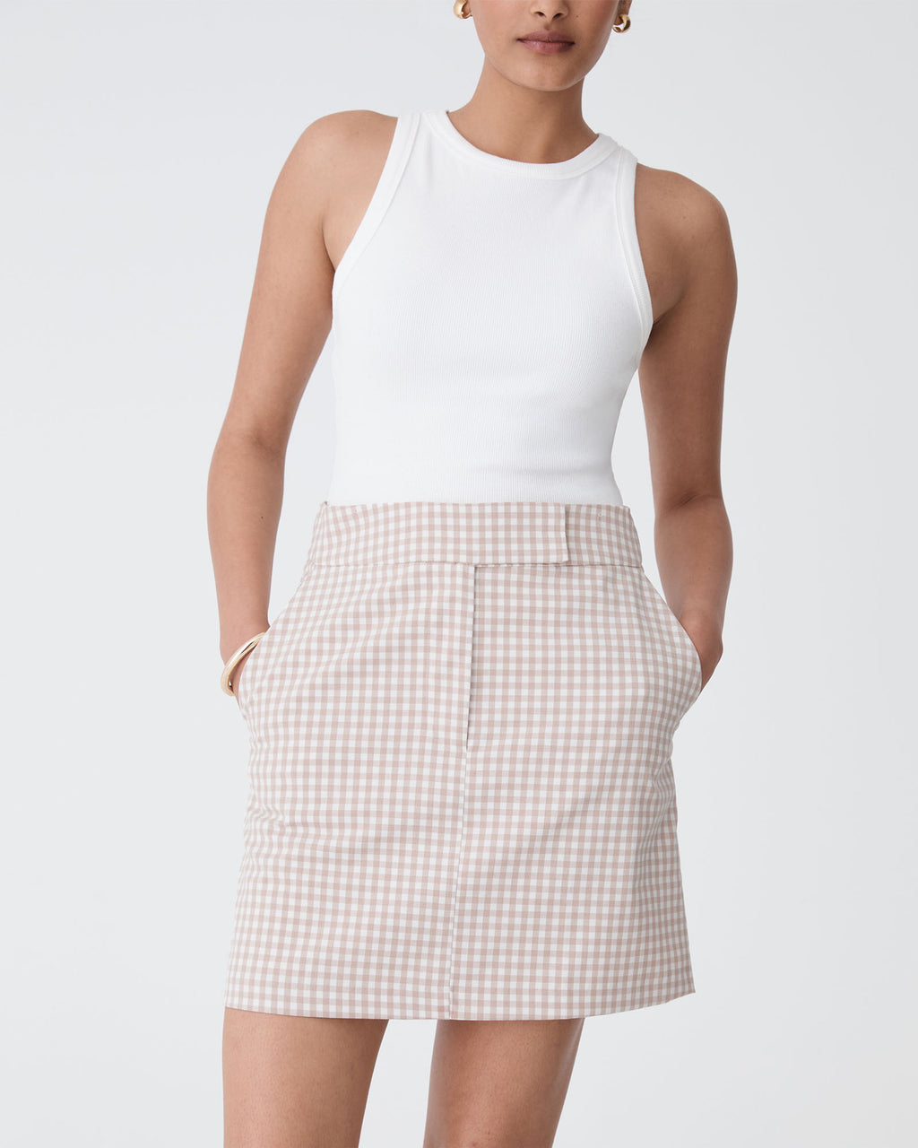 Koora Checked Mini Skirt