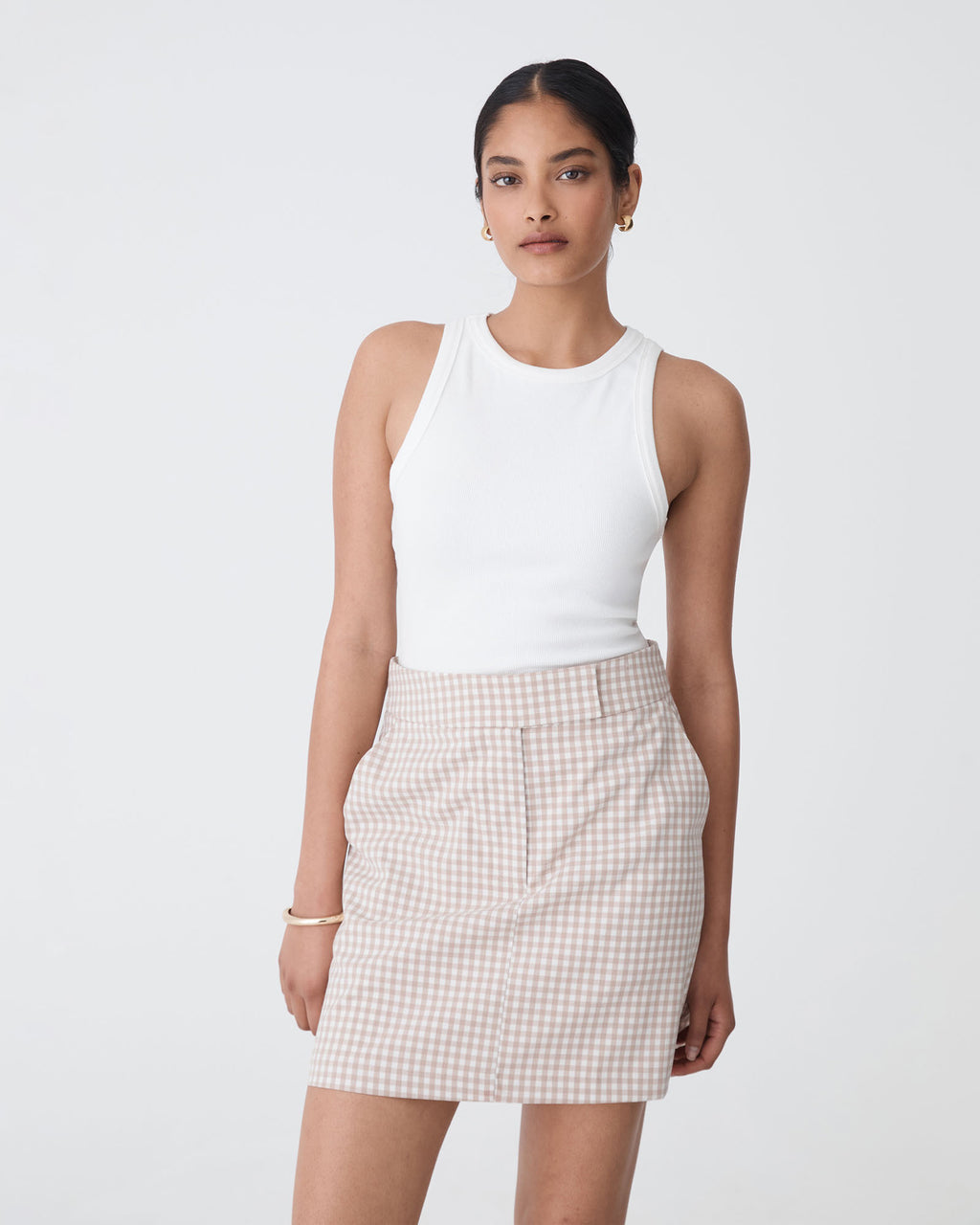 Koora Checked Mini Skirt