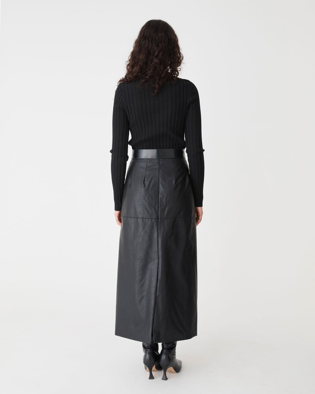 Giselle Panel PU Skirt